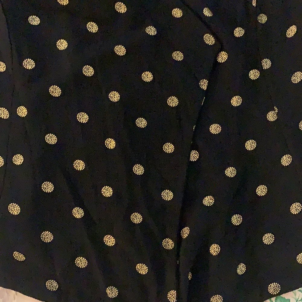 NWOT Black and Gold Polka Dot Cardigan - Picture 3 of 6